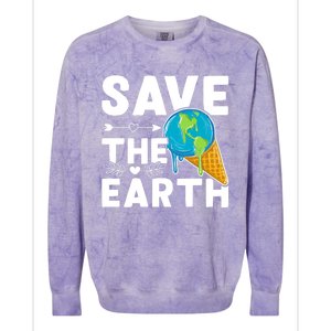 Earth Day Save The Earth Gift Colorblast Crewneck Sweatshirt