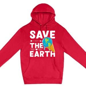 Earth Day Save The Earth Gift Premium Pullover Hoodie