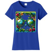 Earth Day Sunglass Wind Power Green Tree Climate Awareness Funny Gift Women's T-Shirt