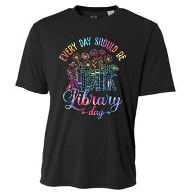 Every Day Should Be Library Day Librarian Library Quotes Cooling Performance Crew T-Shirt