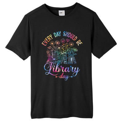 Every Day Should Be Library Day Librarian Library Quotes Tall Fusion ChromaSoft Performance T-Shirt