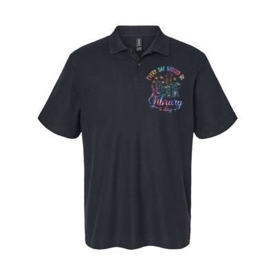 Every Day Should Be Library Day Librarian Library Quotes Softstyle Adult Sport Polo