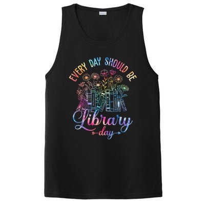 Every Day Should Be Library Day Librarian Library Quotes PosiCharge Competitor Tank