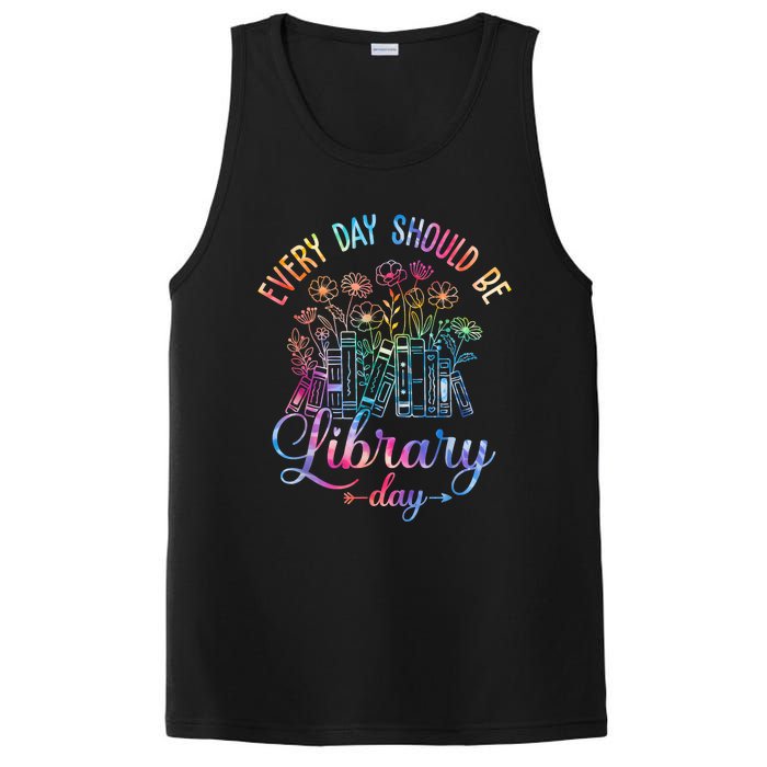 Every Day Should Be Library Day Librarian Library Quotes PosiCharge Competitor Tank