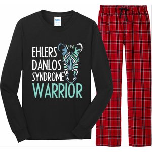 Ehlers Danlos Syndrome Warrior Eds Awareness Zebra Gift Idea Gift Long Sleeve Pajama Set