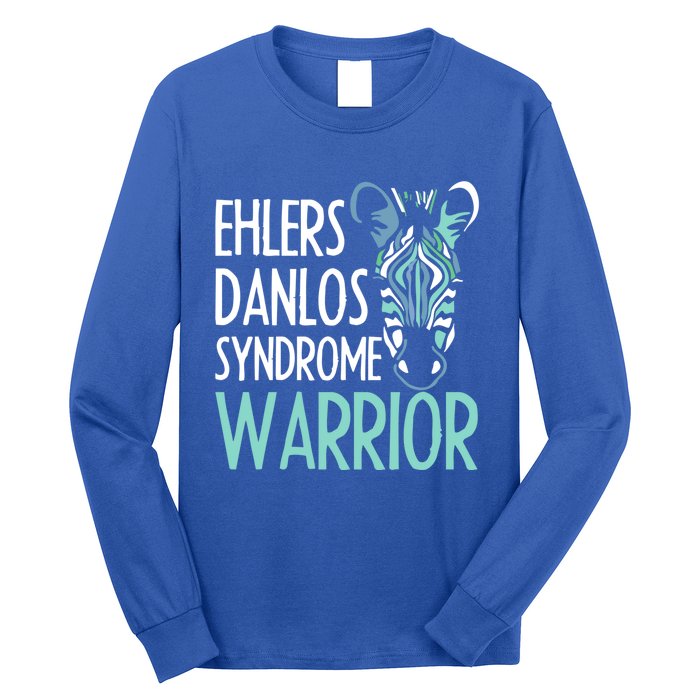 Ehlers Danlos Syndrome Warrior Eds Awareness Zebra Gift Idea Gift Long Sleeve Shirt