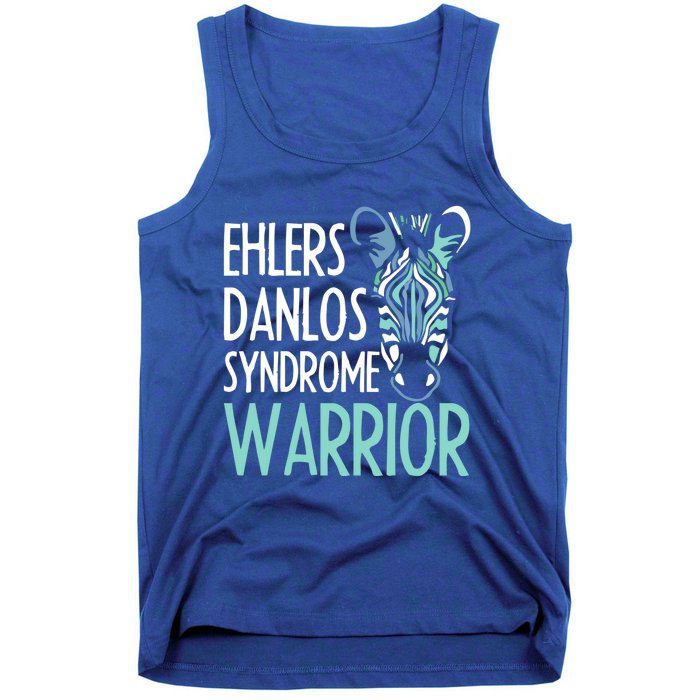 Ehlers Danlos Syndrome Warrior Eds Awareness Zebra Gift Idea Gift Tank Top