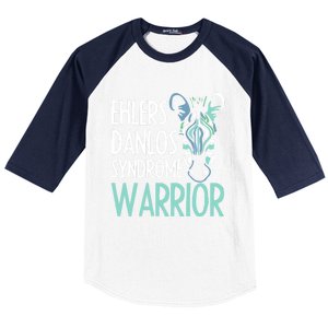 Ehlers Danlos Syndrome Warrior Eds Awareness Zebra Gift Idea Gift Baseball Sleeve Shirt