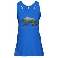 Earth Day Stand Against Deforestation Bear Cool Gift Ladies Essential Flowy Tank