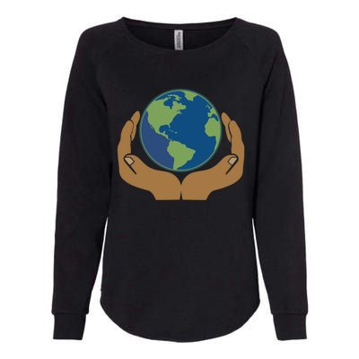 Earth Day Science Teacher Geology Geologist Globe Map Gift Cool Gift Womens California Wash Sweatshirt