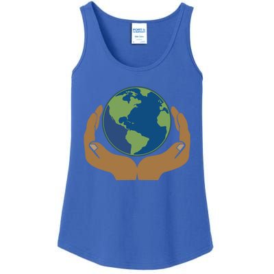 Earth Day Science Teacher Geology Geologist Globe Map Gift Cool Gift Ladies Essential Tank