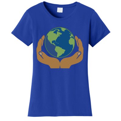 Earth Day Science Teacher Geology Geologist Globe Map Gift Cool Gift Women's T-Shirt