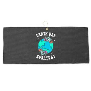 Earth Day Save Our Home Plant More Trees Go Planet Large Microfiber Waffle Golf Towel