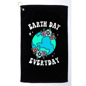 Earth Day Save Our Home Plant More Trees Go Planet Platinum Collection Golf Towel