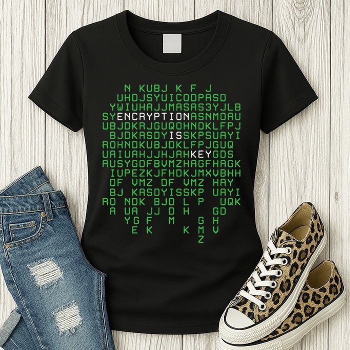 Encryption Design Security Programmer Cryptographer Women's T-Shirt