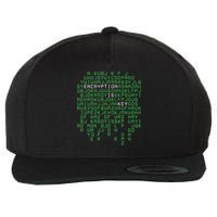 Encryption Design Security Programmer Cryptographer Wool Snapback Cap