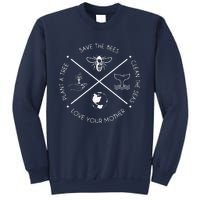 Earth Day Save The Bees Plant More Trees Clean The Seas Sweatshirt