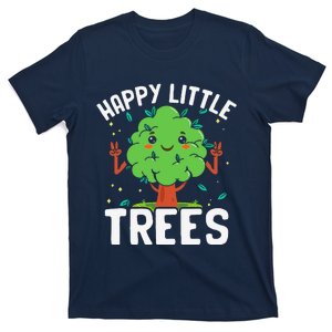 Earth Day Save The Earth Environmentalist Happy Little Trees T-Shirt