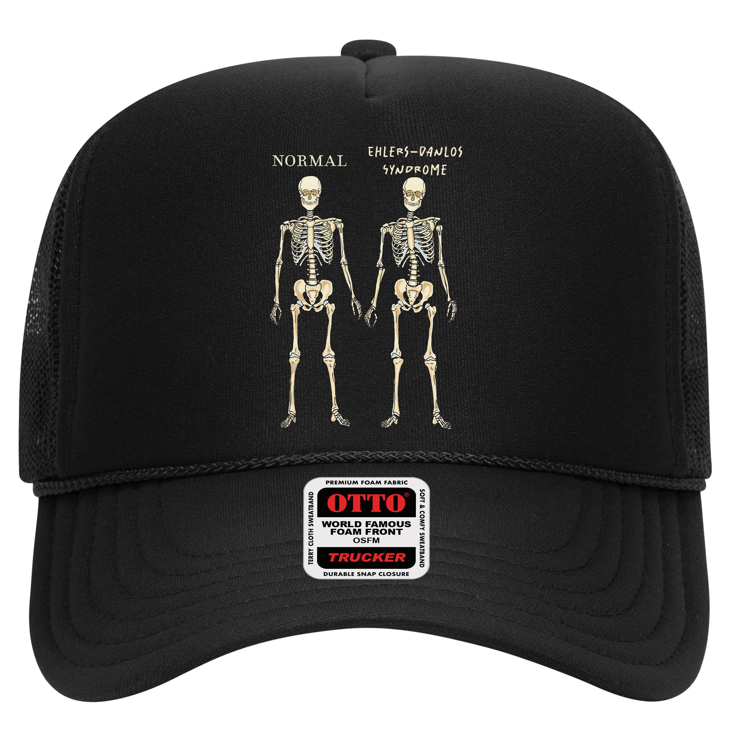 Ehlers Danlos Syndrome Skeletons Zebra Awareness Hat