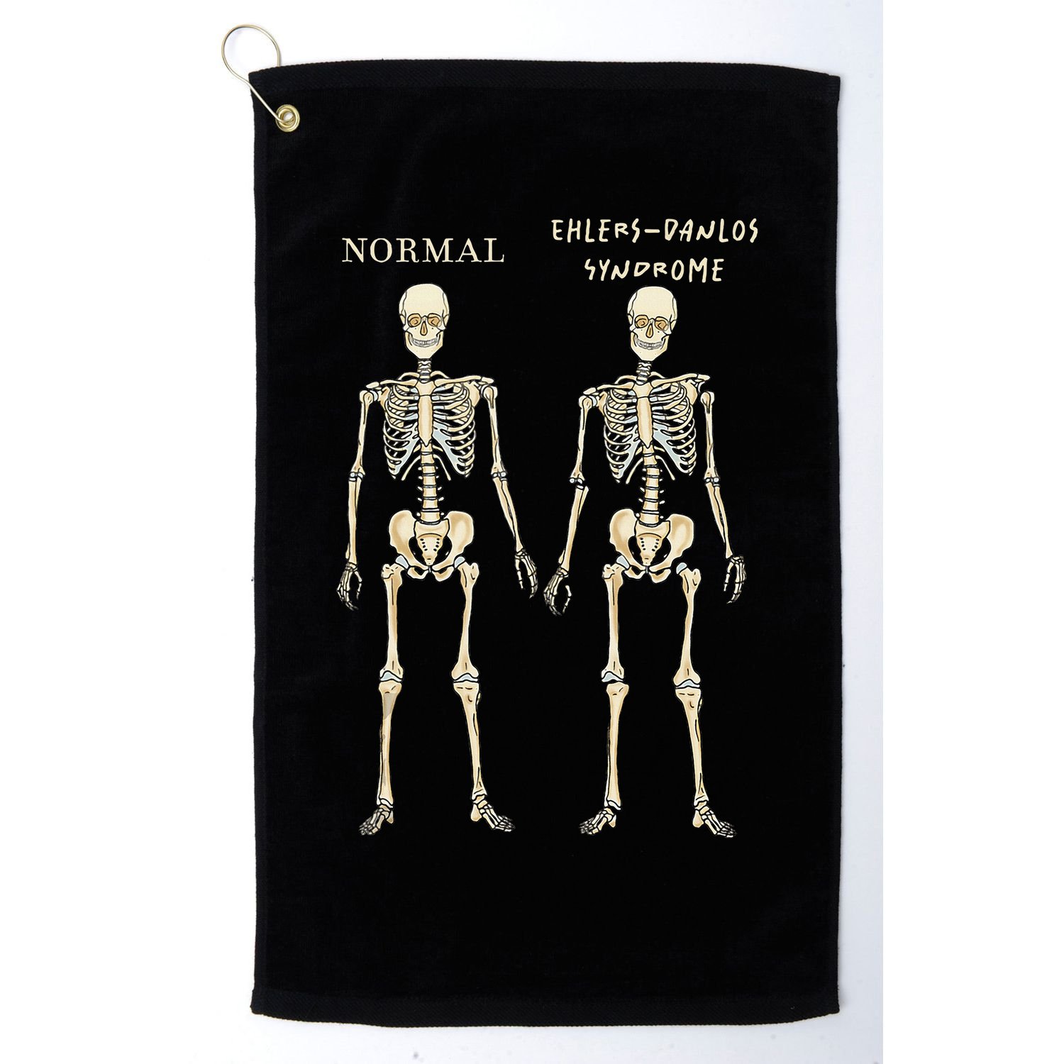 Ehlers Danlos Syndrome Skeletons Zebra Awareness Golf Towel