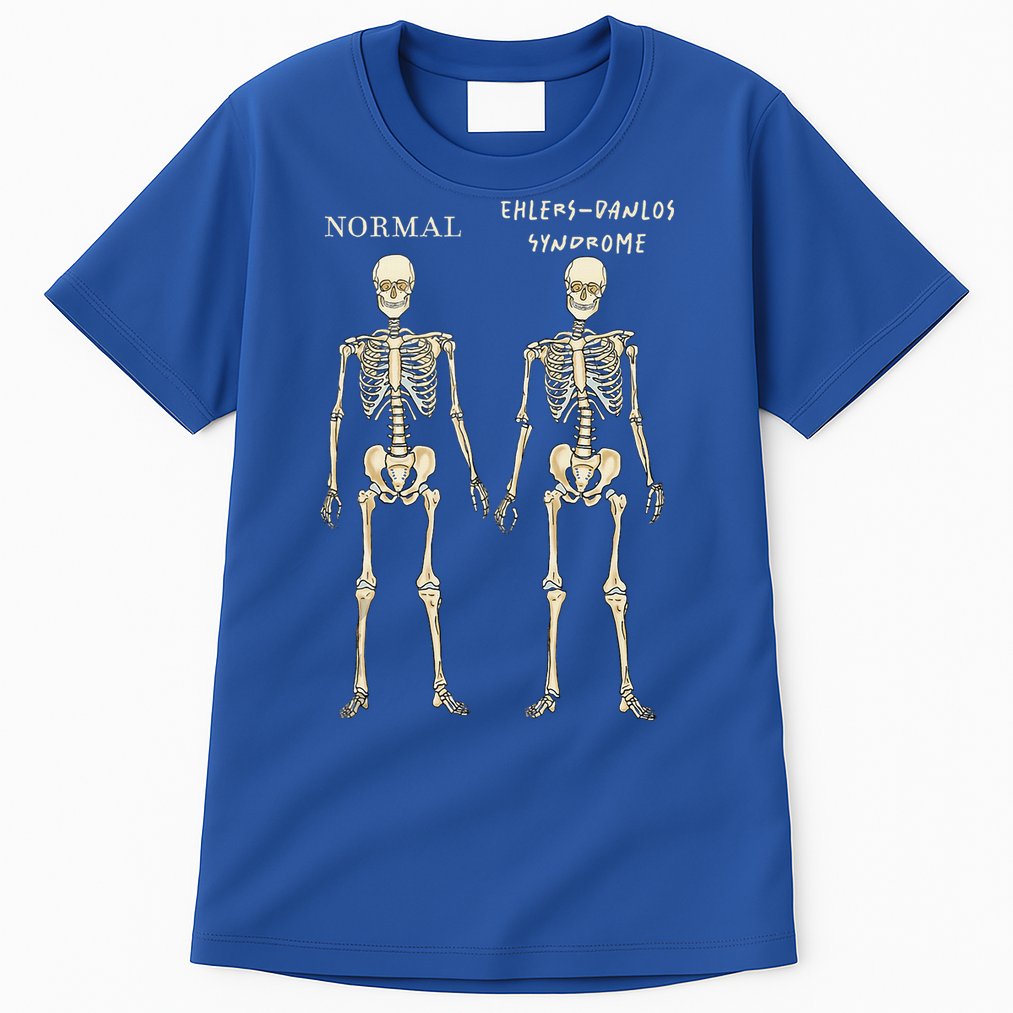 Ehlers Danlos Syndrome Skeletons Zebra Awareness Tall T-Shirt