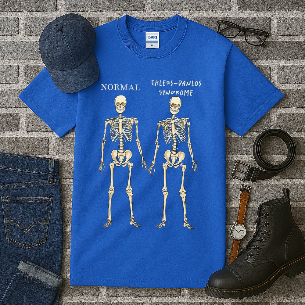 Ehlers Danlos Syndrome Skeletons Zebra Awareness Tall T-Shirt