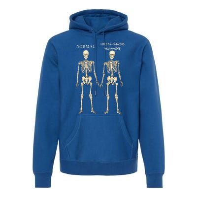 Ehlers Danlos Syndrome Skeletons Zebra Awareness Premium Hoodie