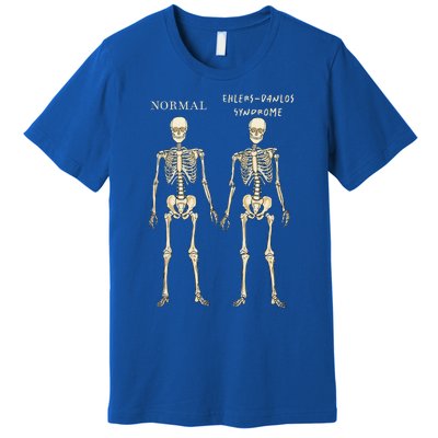 Ehlers Danlos Syndrome Skeletons Zebra Awareness Premium T-Shirt