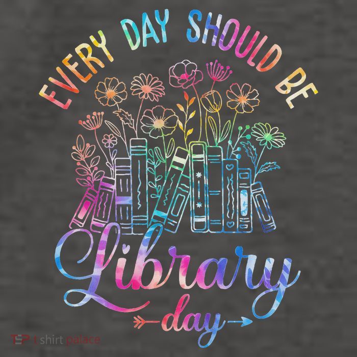 Every Day Should Be Library Day Librarian Library Quotes Vector Backpack