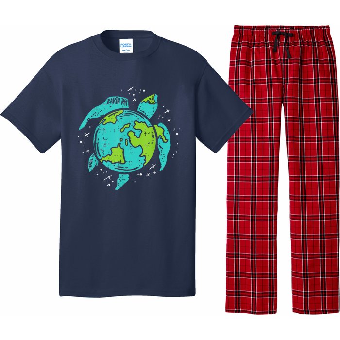 Earth Day Sea Turtle Save The Planet Cute Pajama Set