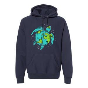 Earth Day Sea Turtle Save The Planet Cute Premium Hoodie