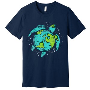 Earth Day Sea Turtle Save The Planet Cute Premium T-Shirt