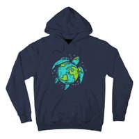 Earth Day Sea Turtle Save The Planet Cute Tall Hoodie