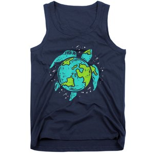 Earth Day Sea Turtle Save The Planet Cute Tank Top