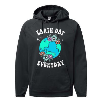 Earth Day Save Our Home Plant More Trees Go Planet Performance Fleece Hoodie