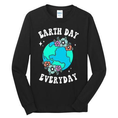 Earth Day Save Our Home Plant More Trees Go Planet Tall Long Sleeve T-Shirt