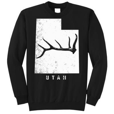 Elk & Deer Shed Antler Hunting Utah Map Sweatshirt