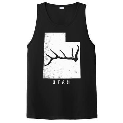 Elk & Deer Shed Antler Hunting Utah Map PosiCharge Competitor Tank