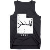 Elk & Deer Shed Antler Hunting Utah Map Tank Top