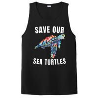 Earth Day, Save Our Sea Turtles Marine Life Sea Turtle Lover PosiCharge Competitor Tank