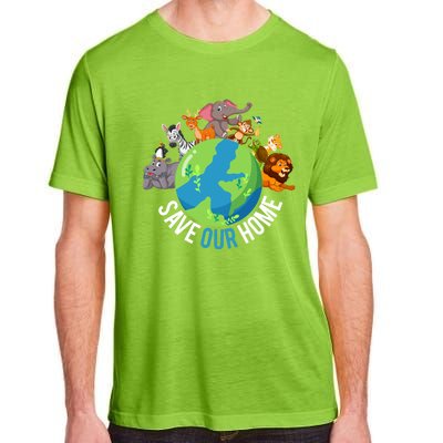 Earth Day Save Our Home Animals Wildlife Environt Planet Gift Adult ChromaSoft Performance T-Shirt