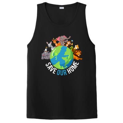 Earth Day Save Our Home Animals Wildlife Environt Planet Gift PosiCharge Competitor Tank