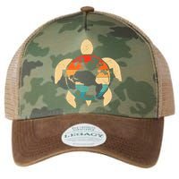 Earth Day Save Environment Cute Turtle Planet Protection Legacy Tie Dye Trucker Hat
