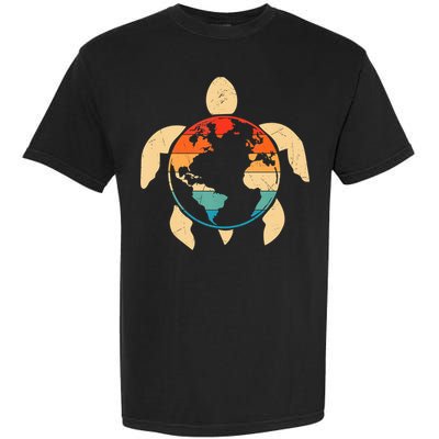 Earth Day Save Environment Cute Turtle Planet Protection Garment-Dyed Heavyweight T-Shirt