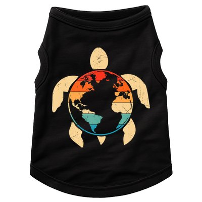 Earth Day Save Environment Cute Turtle Planet Protection Doggie Tank