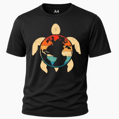 Earth Day Save Environment Cute Turtle Planet Protection Performance Shirt