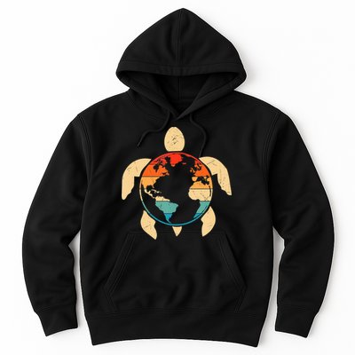 Earth Day Save Environment Cute Turtle Planet Protection Hoodie