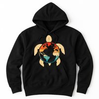 Earth Day Save Environment Cute Turtle Planet Protection Hoodie