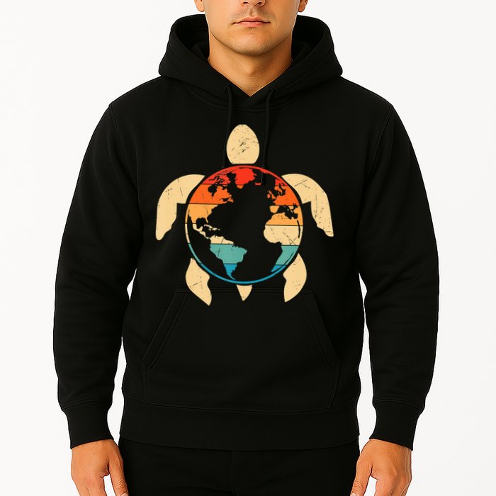 Earth Day Save Environment Cute Turtle Planet Protection Hoodie