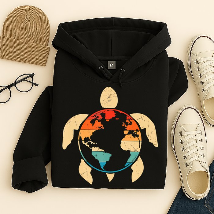 Earth Day Save Environment Cute Turtle Planet Protection Hoodie